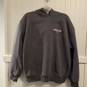 Purple/Gray White Fox Hoodie Size Small